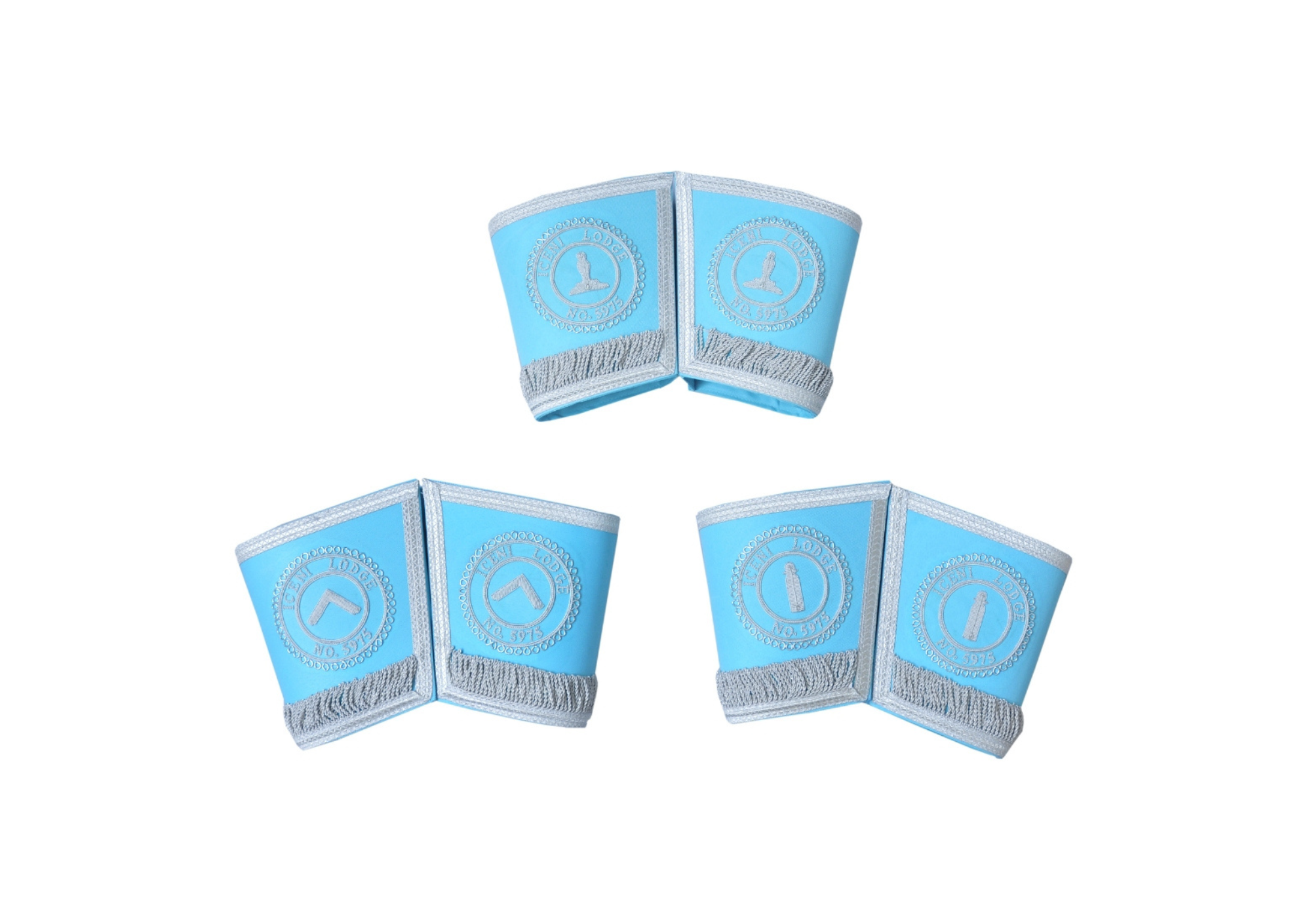 The square, level and plumb rule identify the Worshipful Master, Senior Warden and Junior Warden.