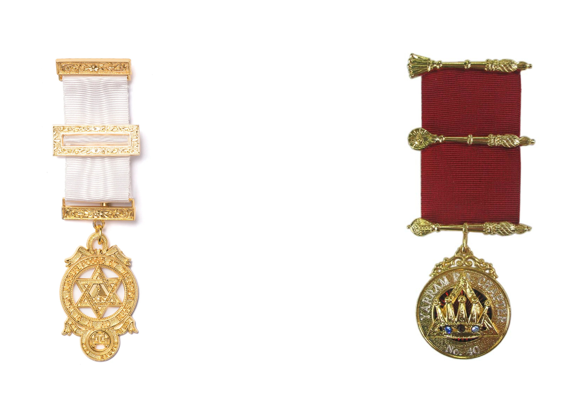 Royal Arch Companion Breast Jewel and Royal Arch Chapter PZ Breast Jewel